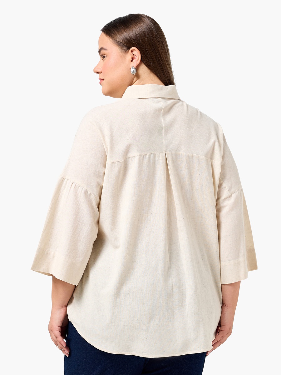 Relaxed Fit Shirt with Embellishment