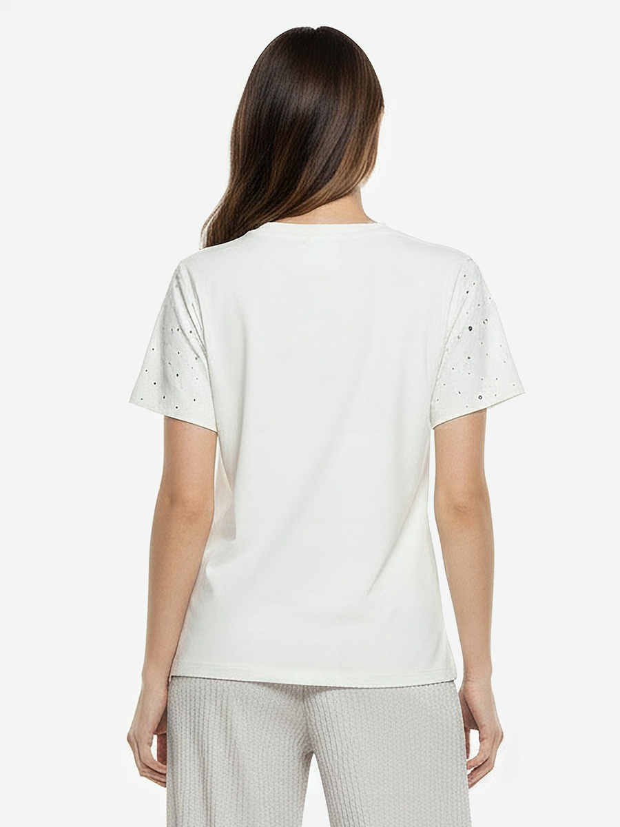Relaxed Fit T-Shirt with Embellishment