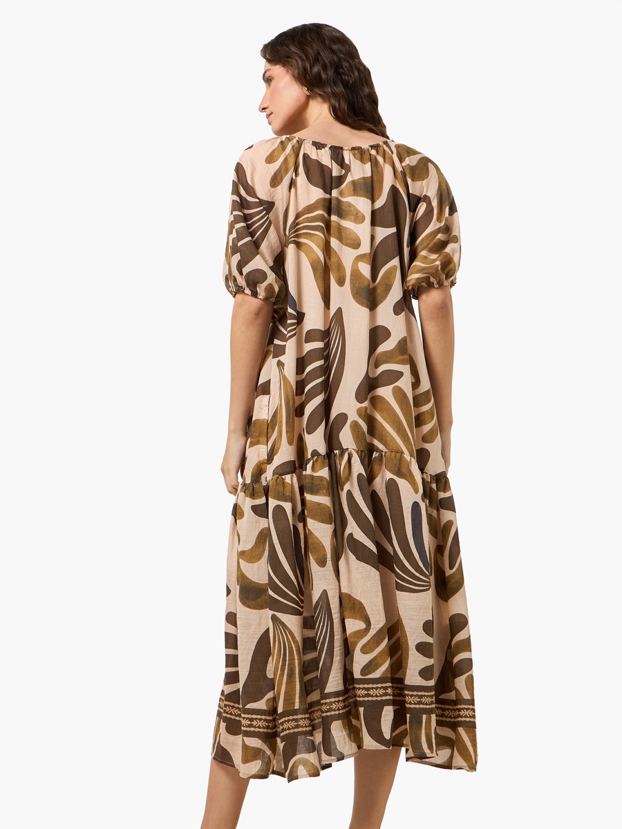 Tiered Dress with Print