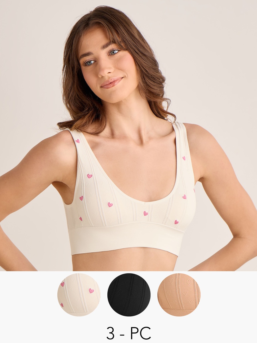 3-Pack Seamless Bralette