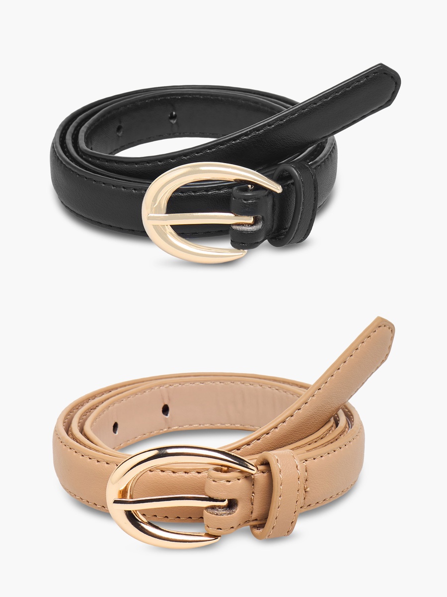Set of 2 - Pin Buckle Belt