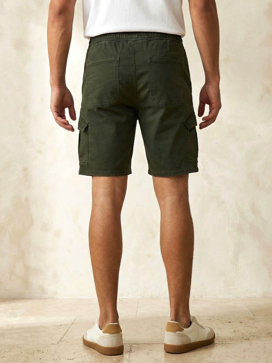Men Regular Fit Cargo Shorts