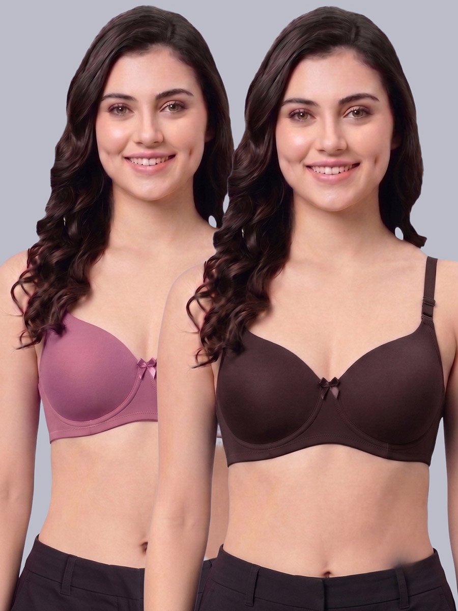Pack of 2 - Heavily Padded Non Wired Bra