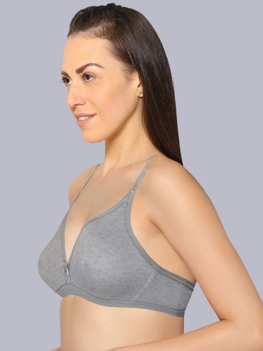 مجموعة من 2 صدرية تيشيرت بمزيج قطن غير مبطنة وبدون أسلاك