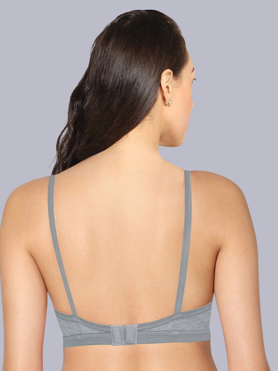 Pack of 2 - Non-Padded Non Wired Cotton Blend T-Shirt Bra
