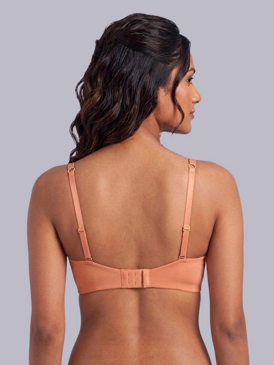 Pack of 2 - Non-Padded Non Wired Cotton Blend T-Shirt Bra