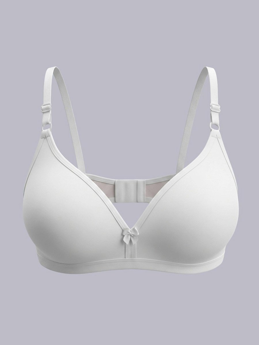 Pack of 2 - Non-Padded Non Wired Cotton Blend T-Shirt Bra