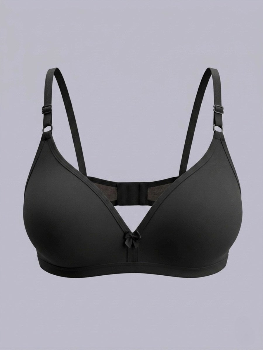 Pack of 2 - Non-Padded Non Wired Cotton Blend T-Shirt Bra