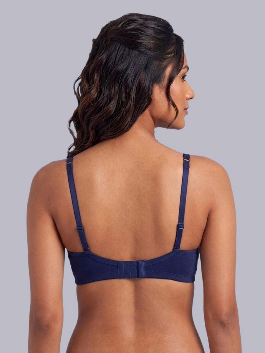 Pack of 2 - Non-Padded Non Wired Cotton Blend T-Shirt Bra