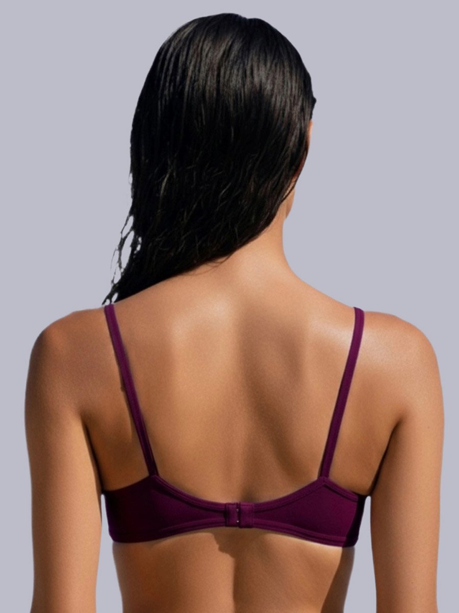 Pack of 2 - Non-Padded Non Wired Cotton Blend T-Shirt Bra