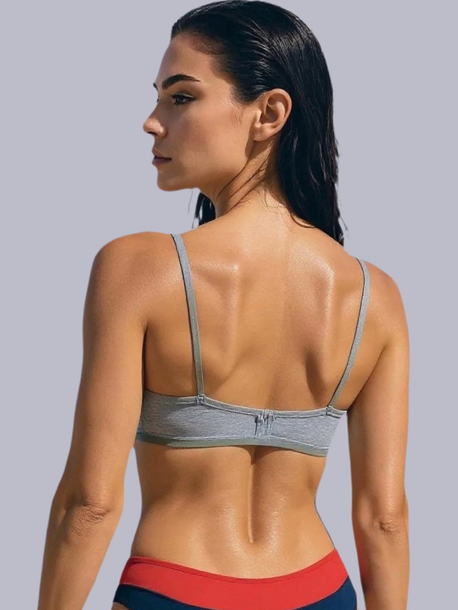 Pack of 2 - Non-Padded Non Wired Cotton Blend T-Shirt Bra