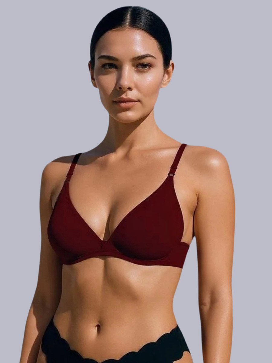 Pack of 2 - Non-Padded Non Wired Cotton Blend T-Shirt Bra