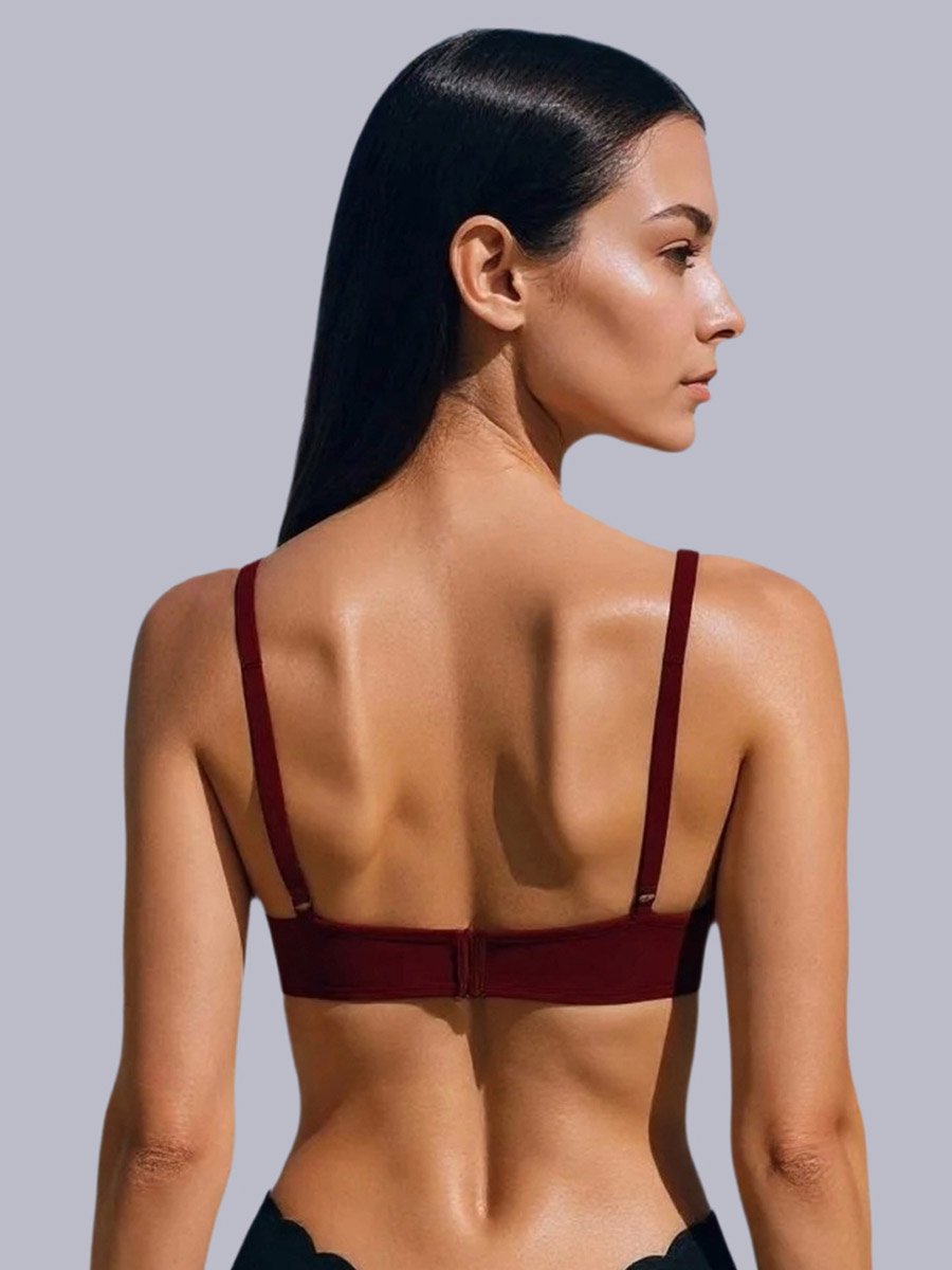 Pack of 2 - Non-Padded Non Wired Cotton Blend T-Shirt Bra