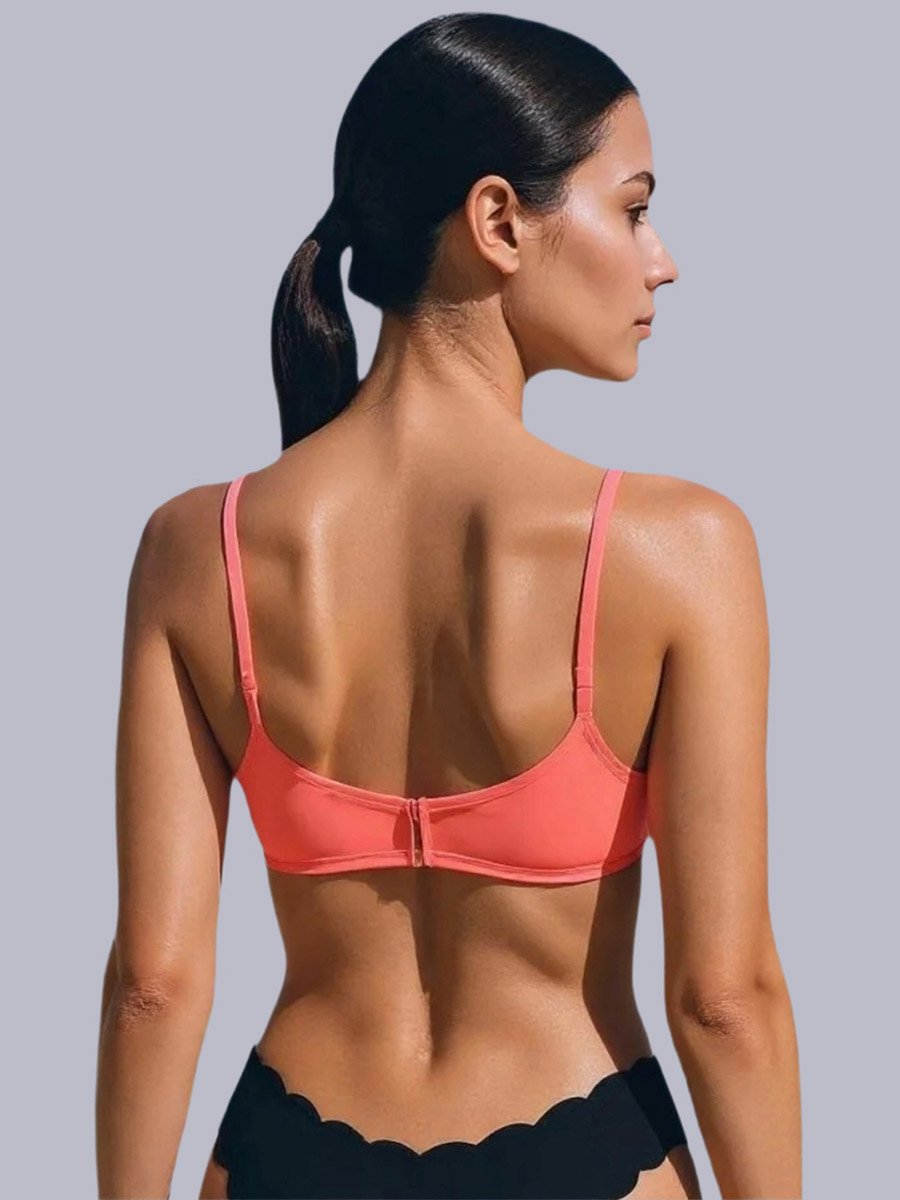 Pack of 2 - Non-Padded Non Wired Cotton Blend T-Shirt Bra