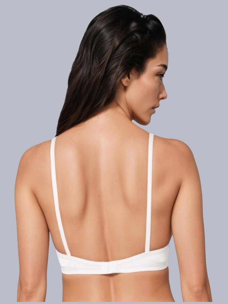Pack of 2 - Non-Padded Non Wired Cotton Blend T-Shirt Bra