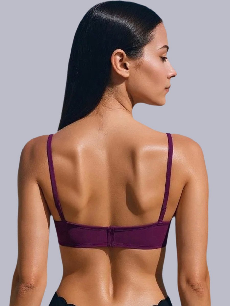 Pack of 2 - Non-Padded Non Wired Cotton Blend T-Shirt Bra