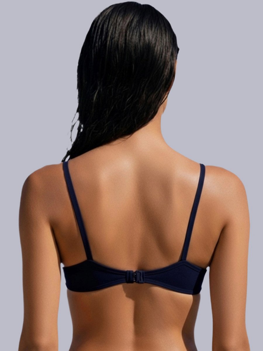 Black Non-Padded Non Wired Cotton Blend T-Shirt Bra