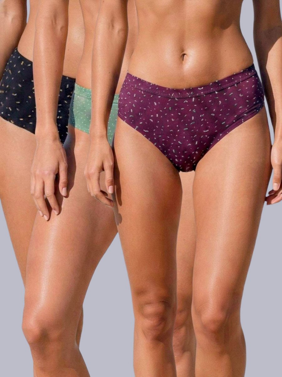 Pack of 3 - Cotton Full Coverage Hipster Briefs