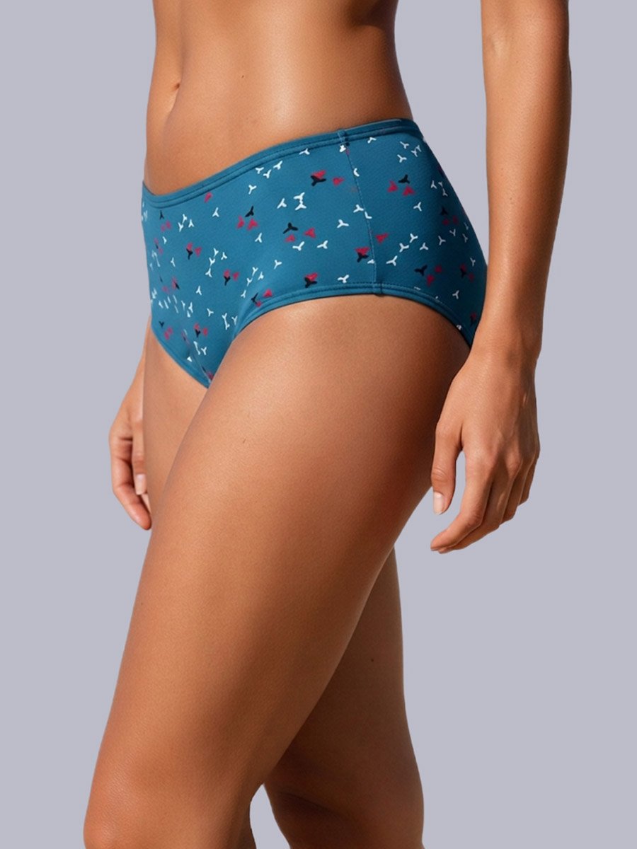 Pack of 3 - Cotton Printed Full Coverage Hipster Briefs