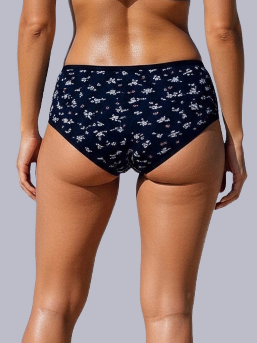 Pack of 3 - Cotton Printed Full Coverage Hipster Briefs
