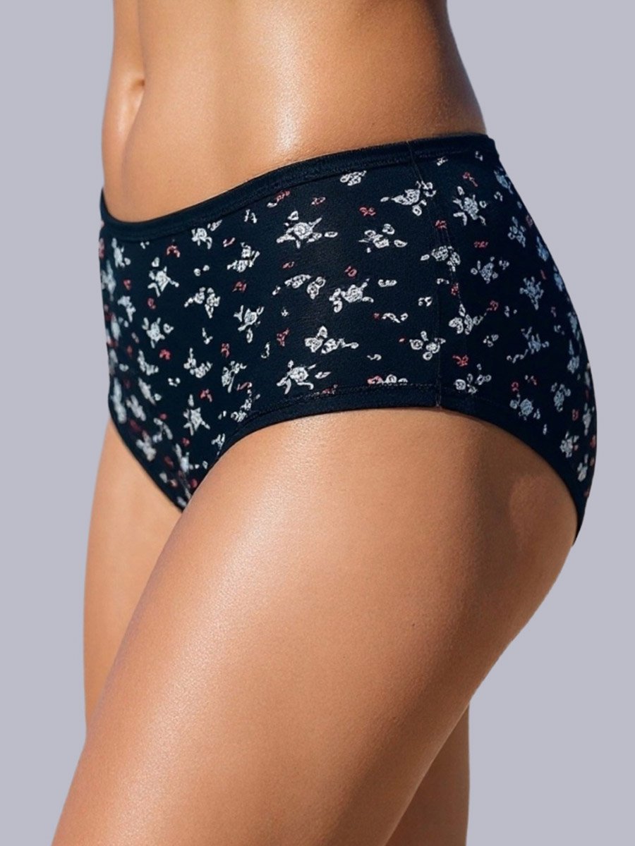 Pack of 3 - Cotton Printed Full Coverage Hipster Briefs