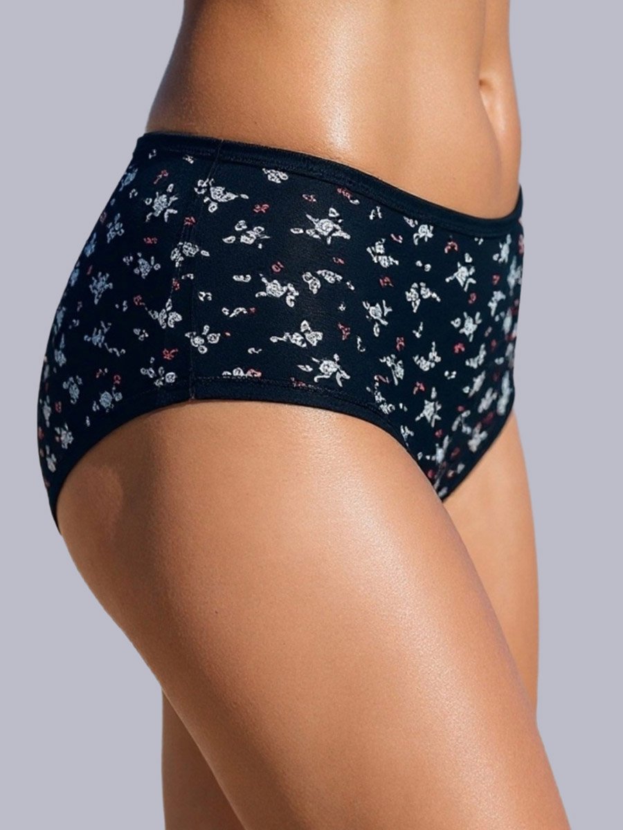 Pack of 3 - Cotton Printed Full Coverage Hipster Briefs