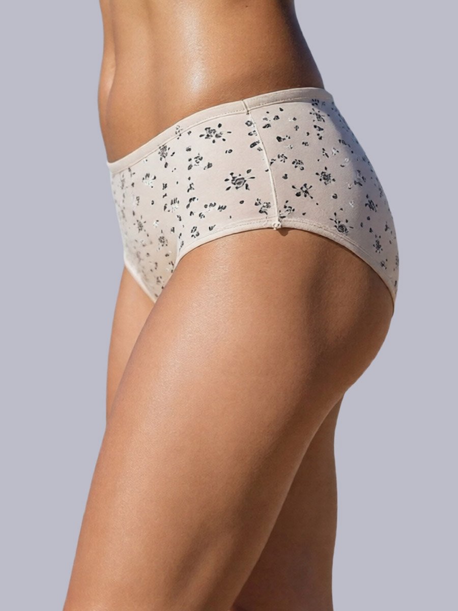 Pack of 3 - Cotton Printed Full Coverage Hipster Briefs