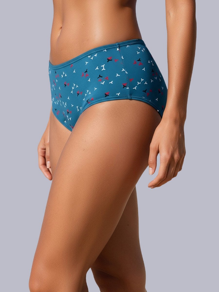 Pack of 3 - Cotton Printed Full Coverage Hipster Briefs