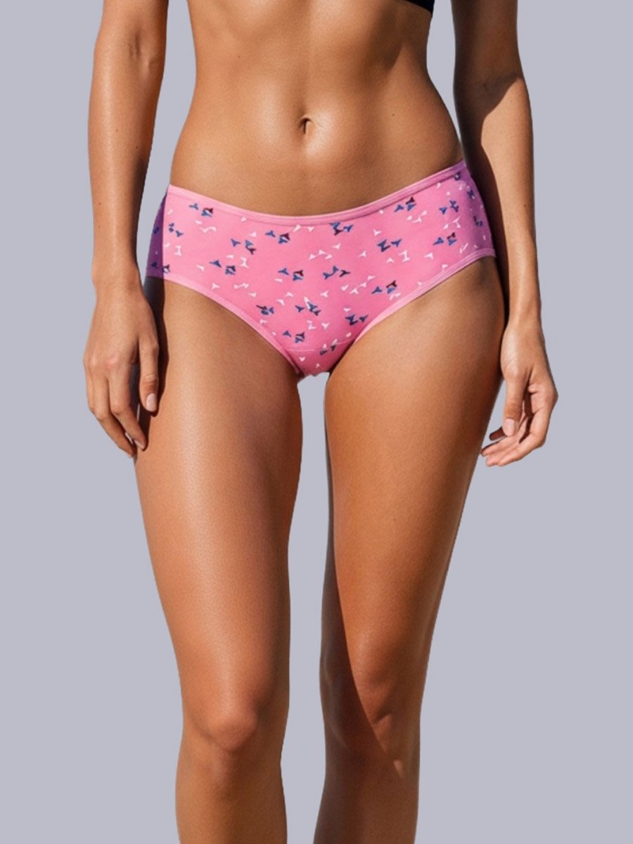 Pack of 3 - Cotton Printed Full Coverage Hipster Briefs