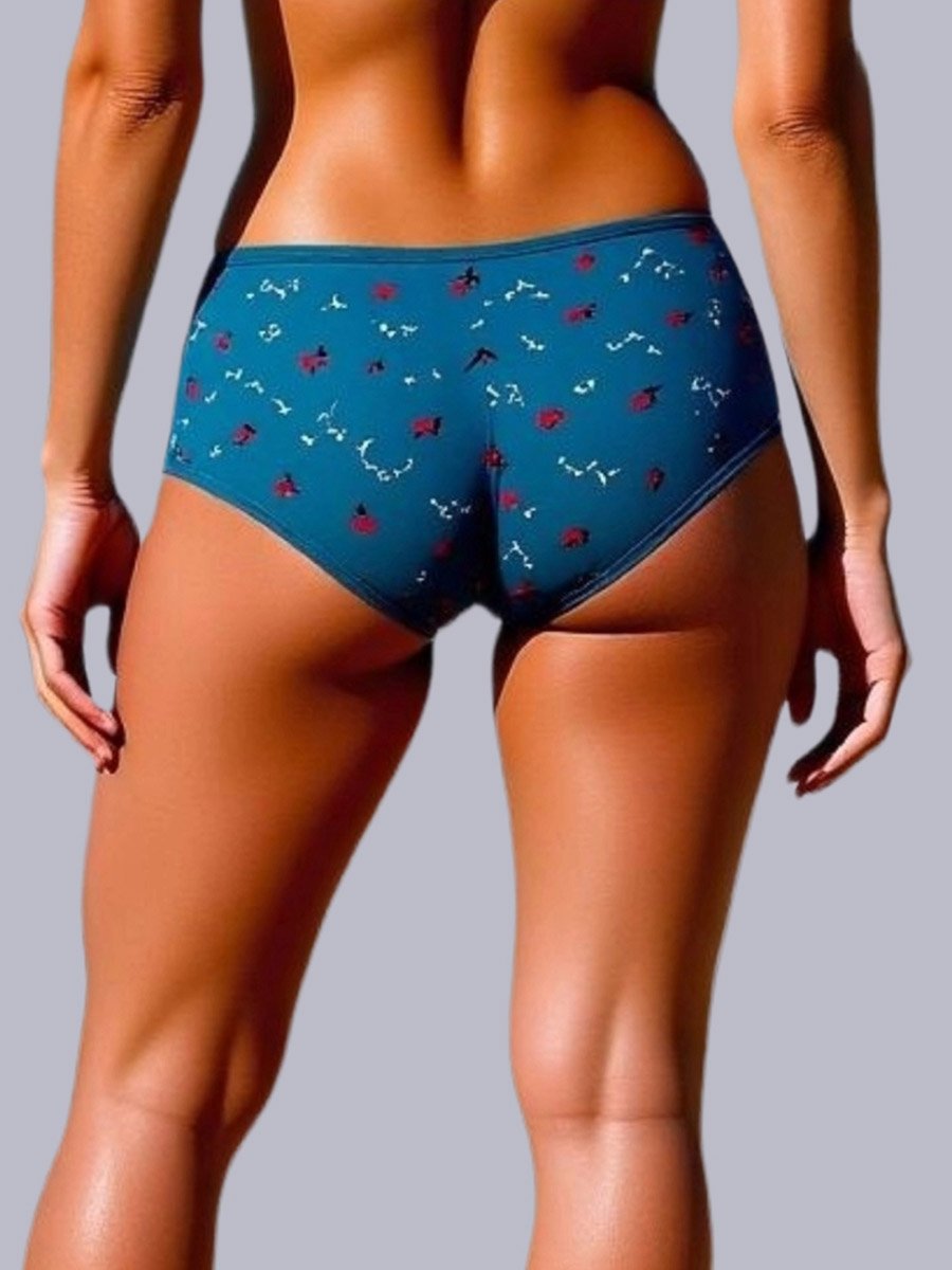 Pack of 3 - Cotton Printed Full Coverage Hipster Briefs