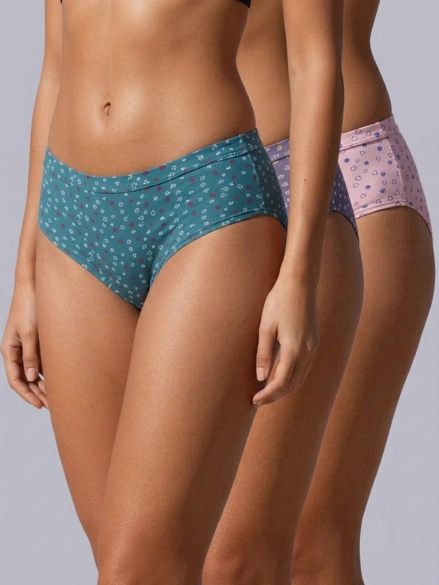 Pack of 3 - Cotton Full Coverage Hipster Briefs