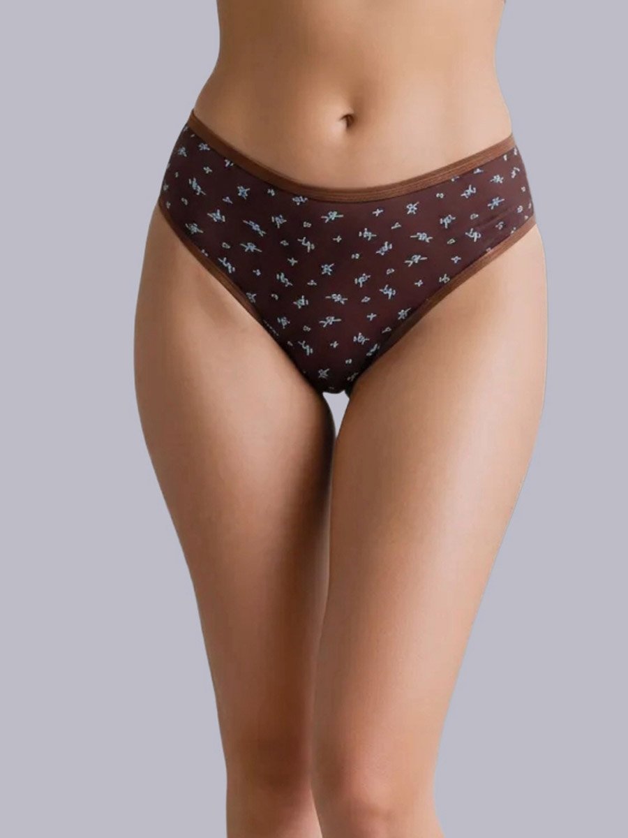 Pack of 3 - Cotton Ditsy Print Hipster Briefs