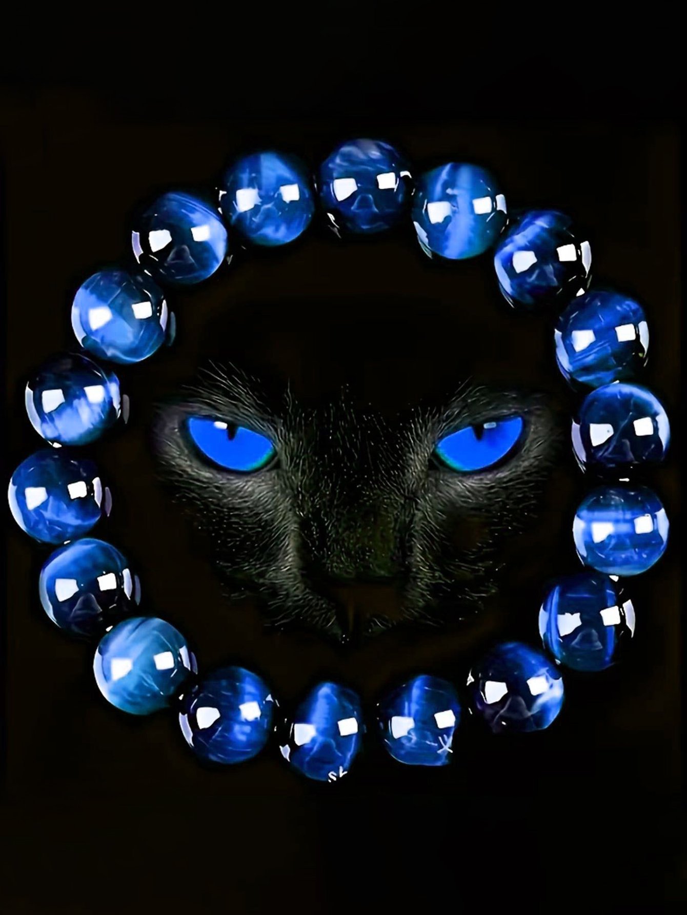 Blue Beaded Bracelet 