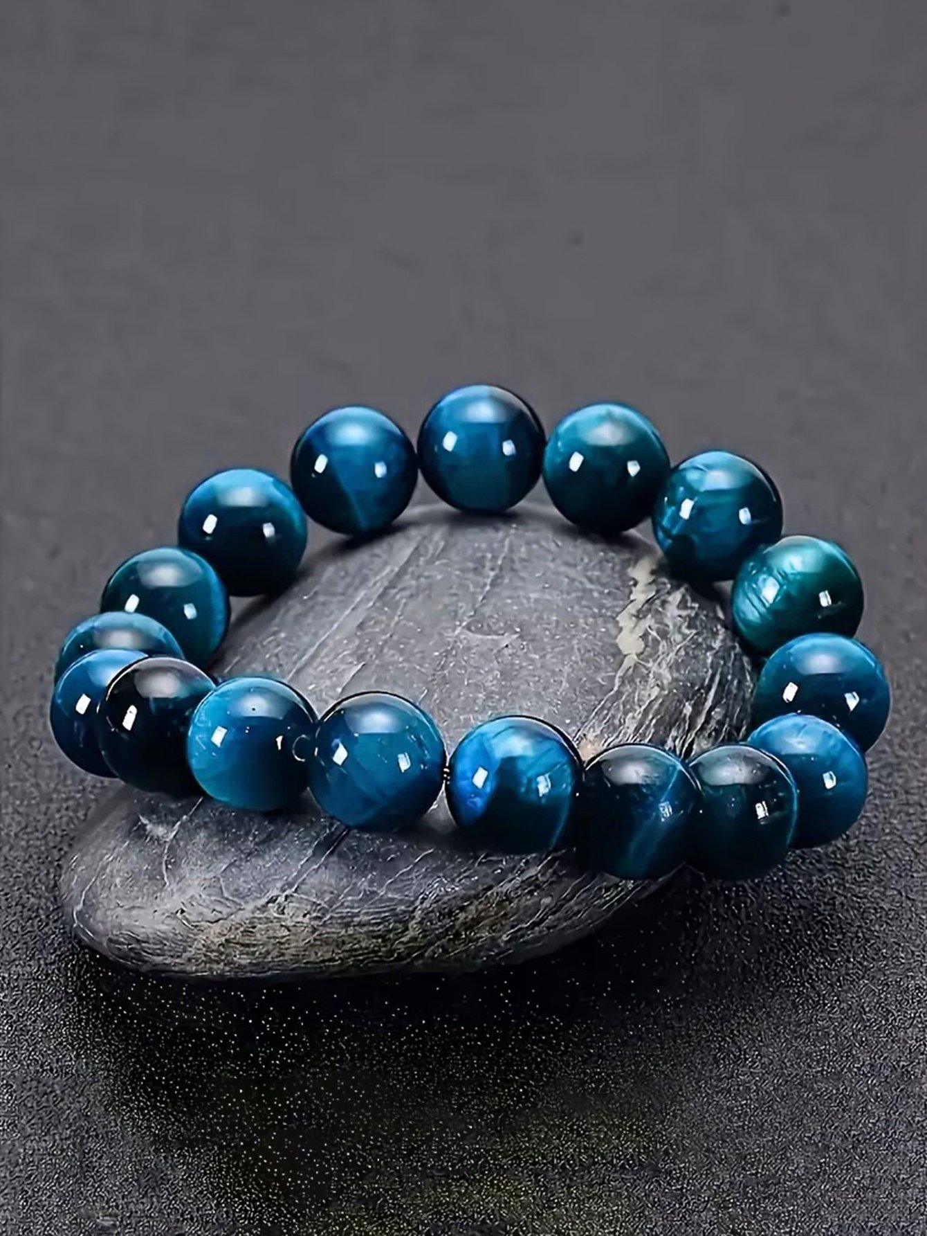 Blue Beaded Bracelet 