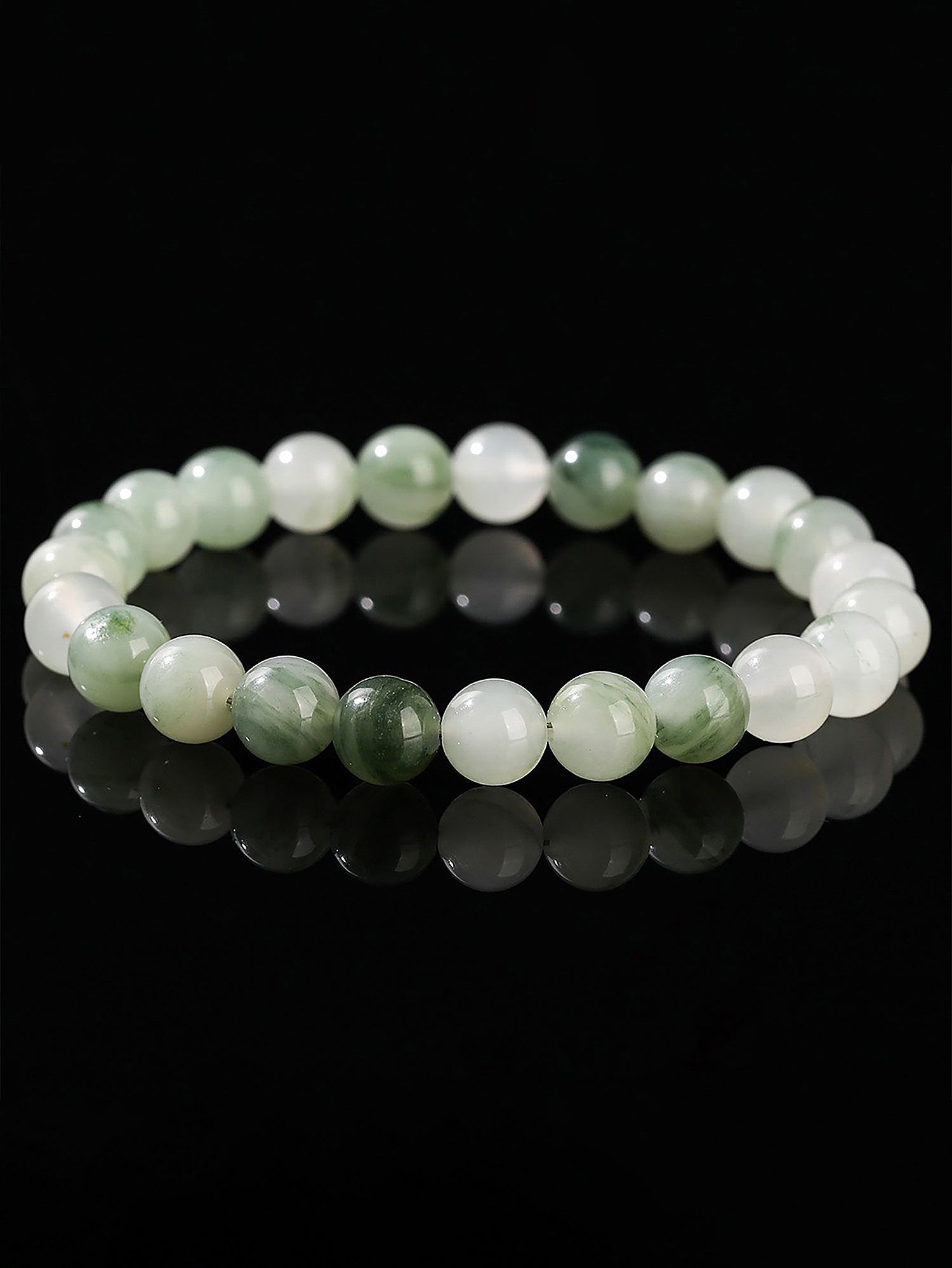 Green Jade Beaded Bracelet