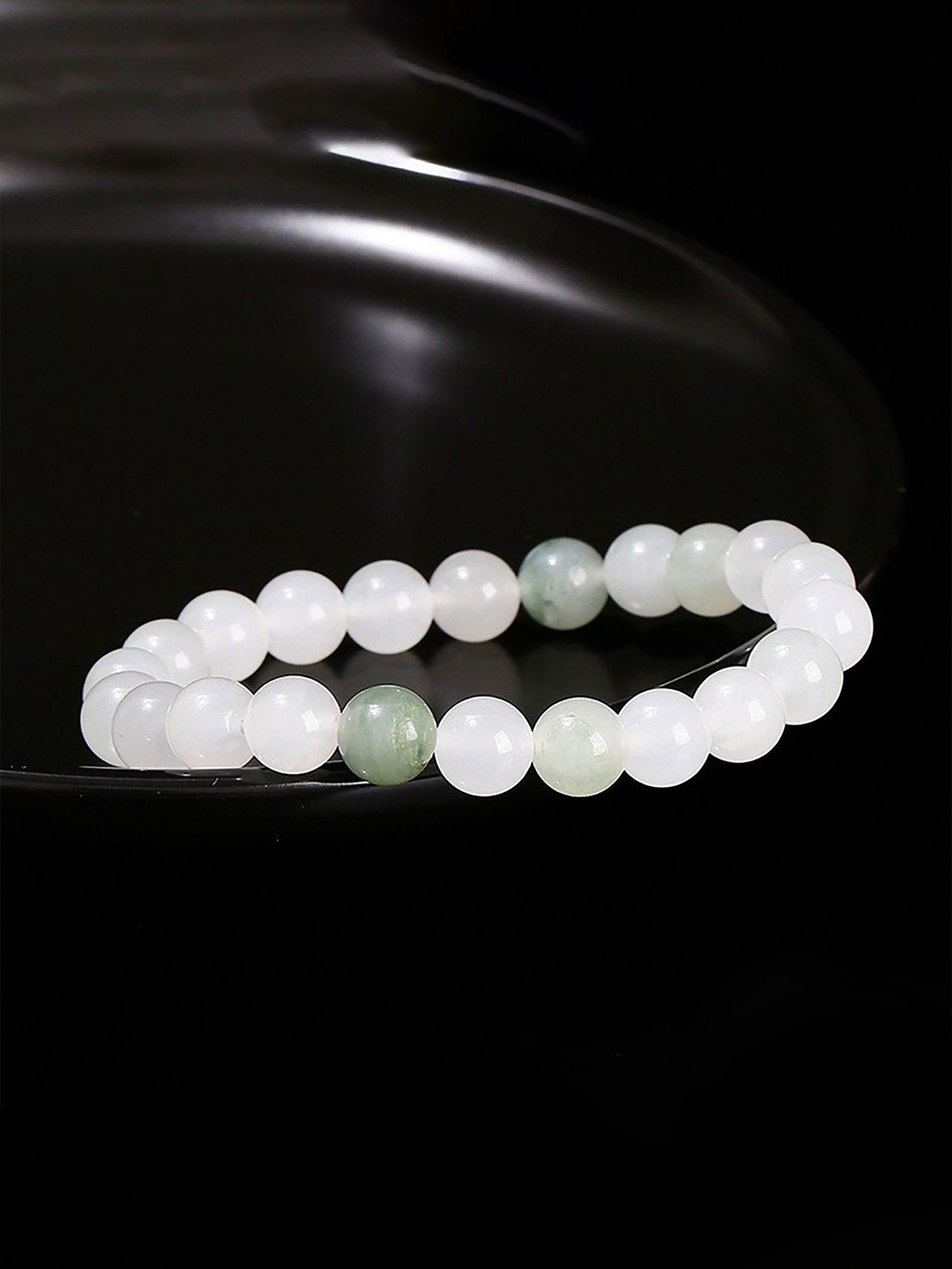 Green Jade Beaded Bracelet