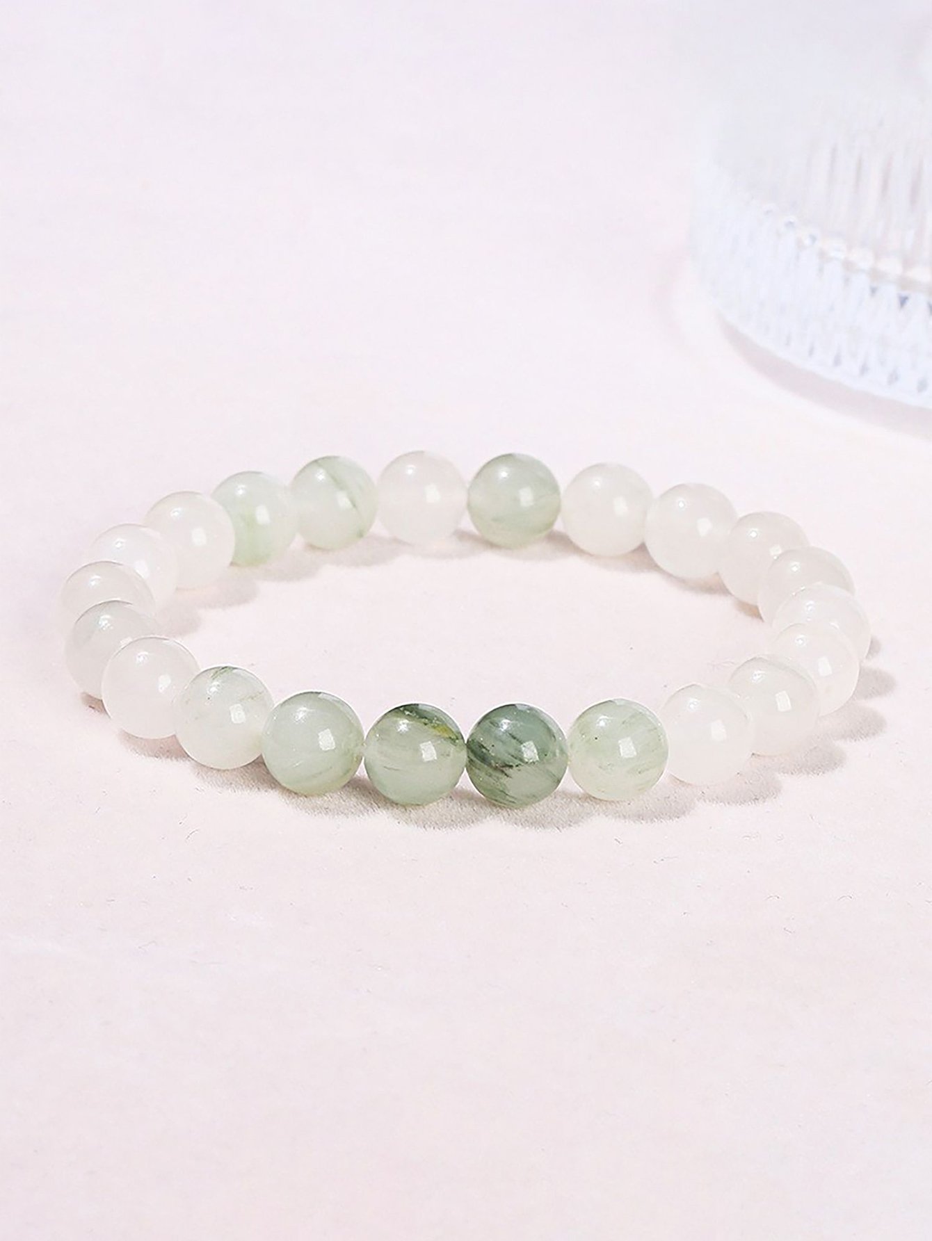 Green Jade Beaded Bracelet