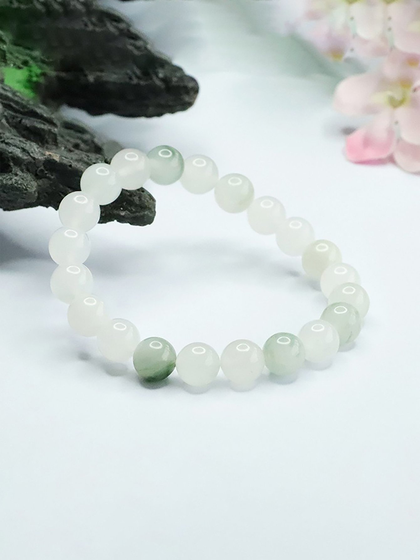 Green Jade Beaded Bracelet