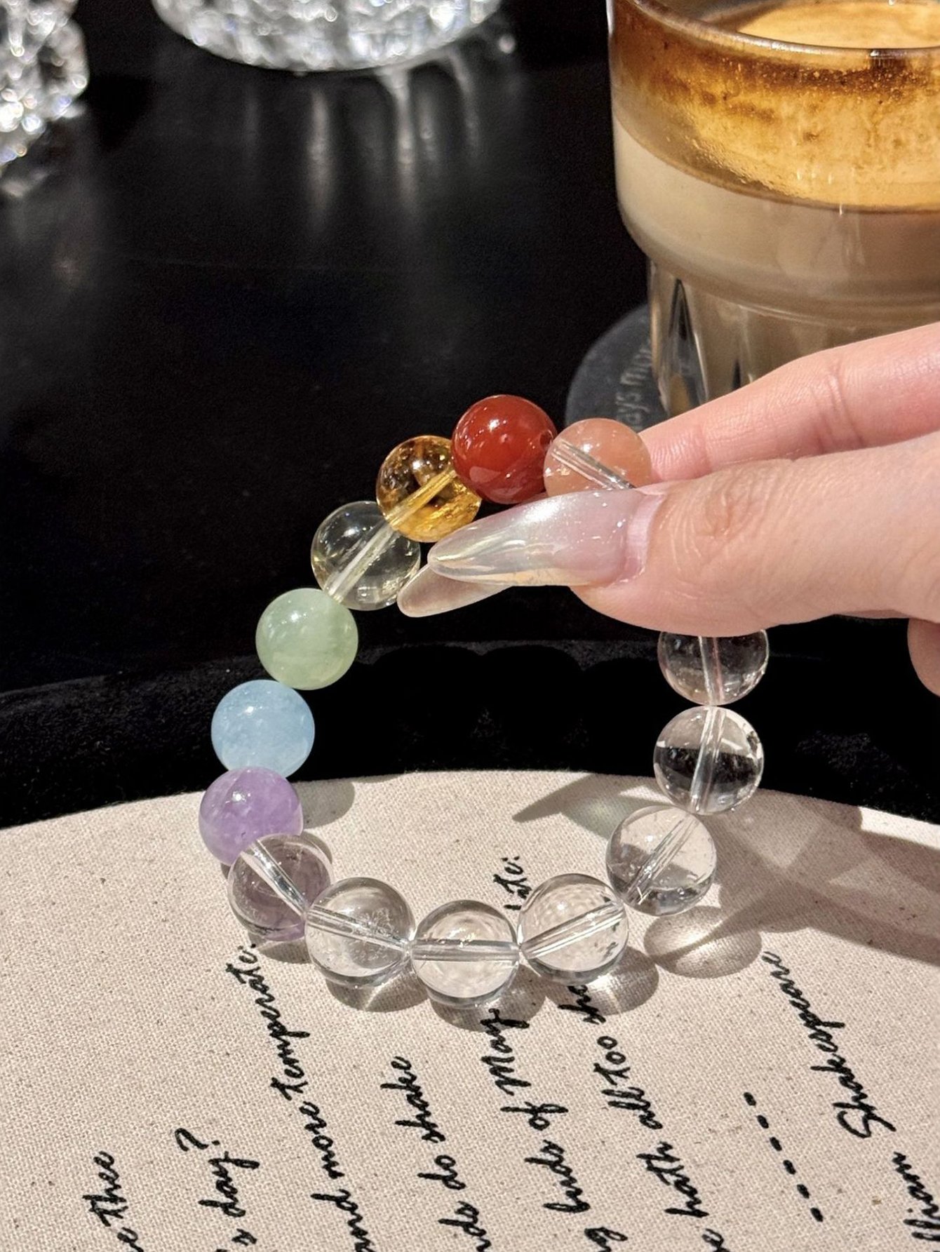 Beaded Resin Bracelet