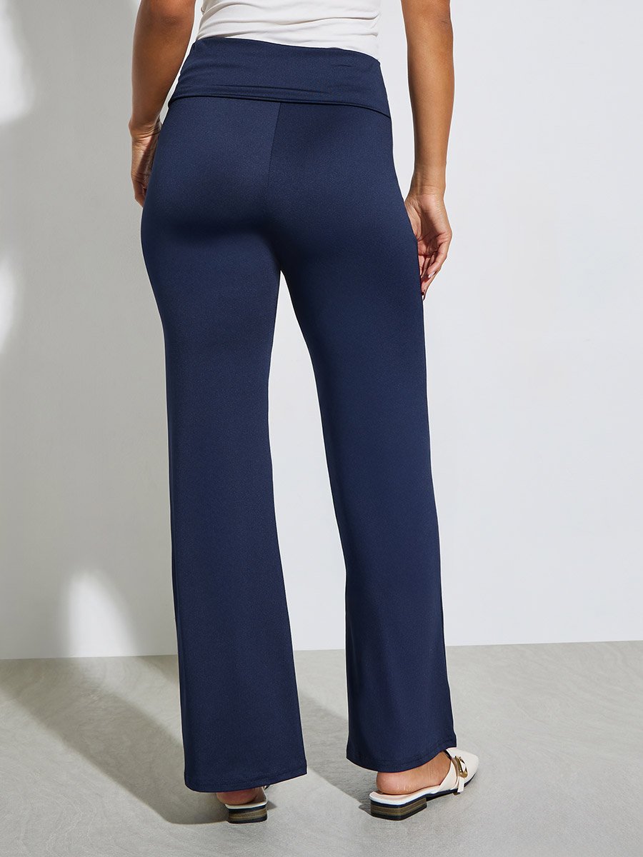 Navy Blue Wide Leg Joggers