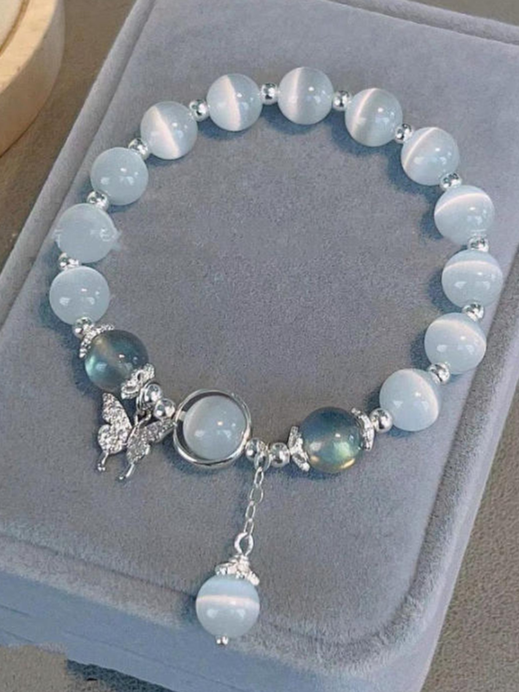 Blue Beaded Bracelet