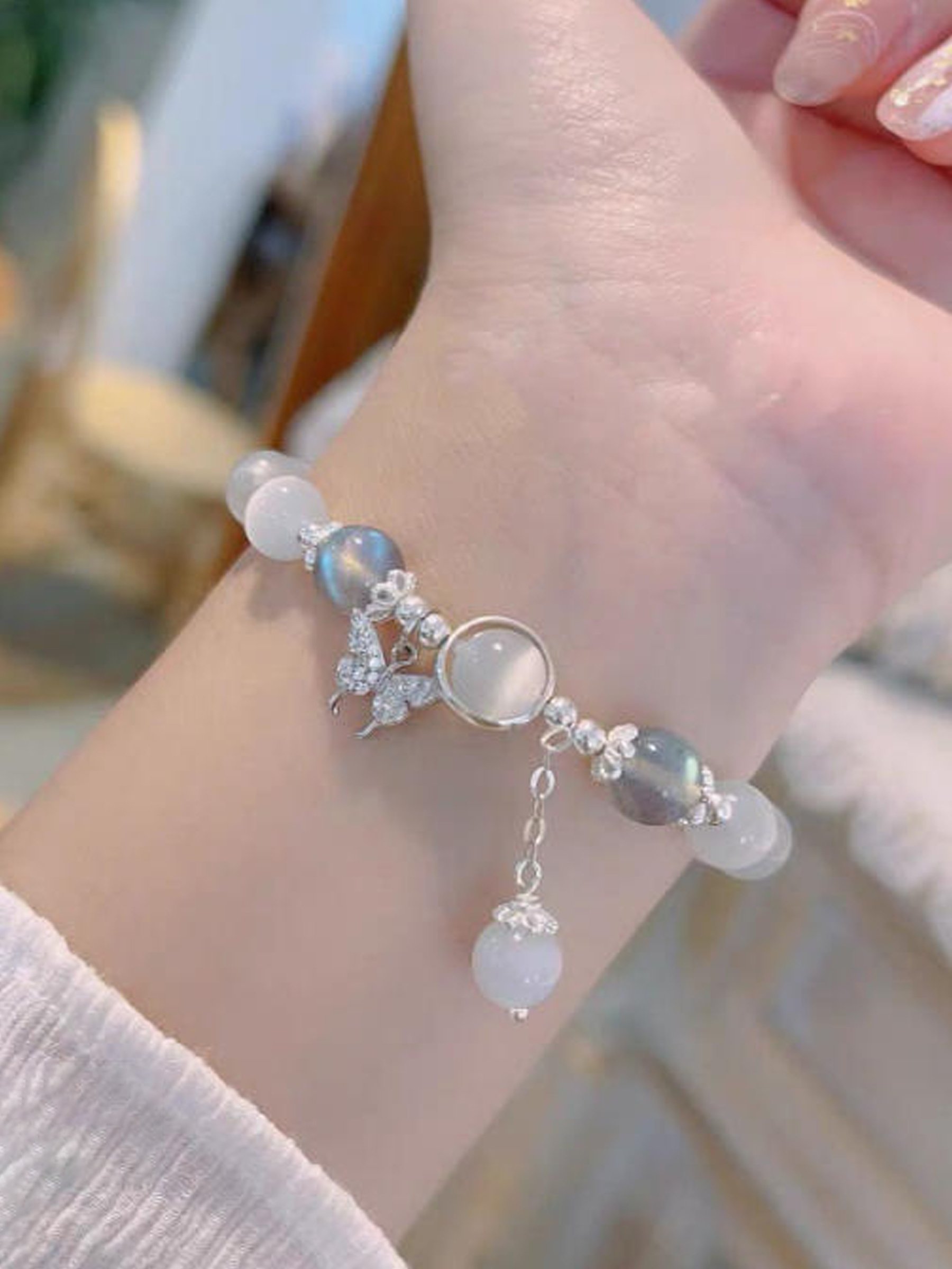 Blue Beaded Bracelet