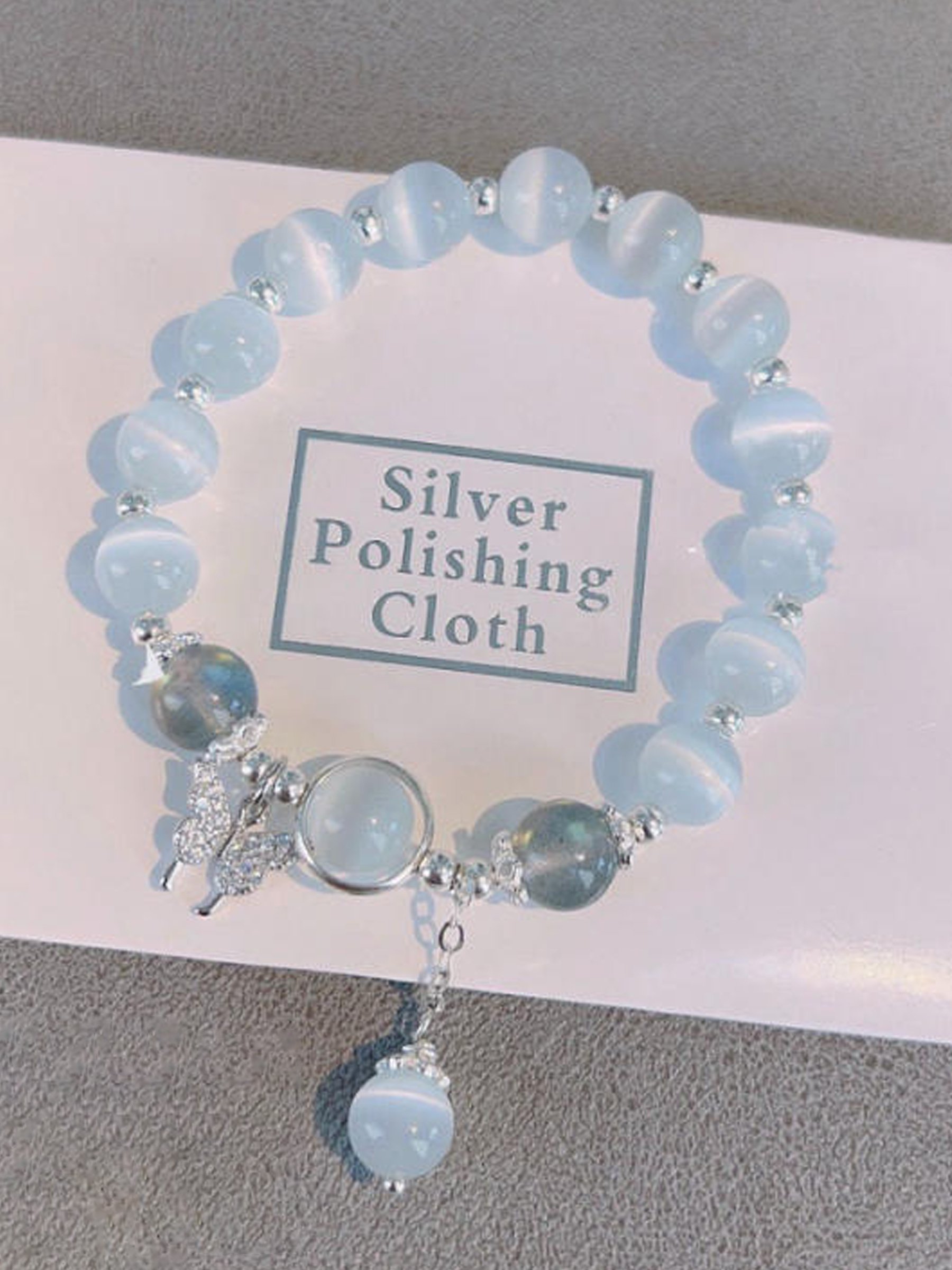 Blue Beaded Bracelet