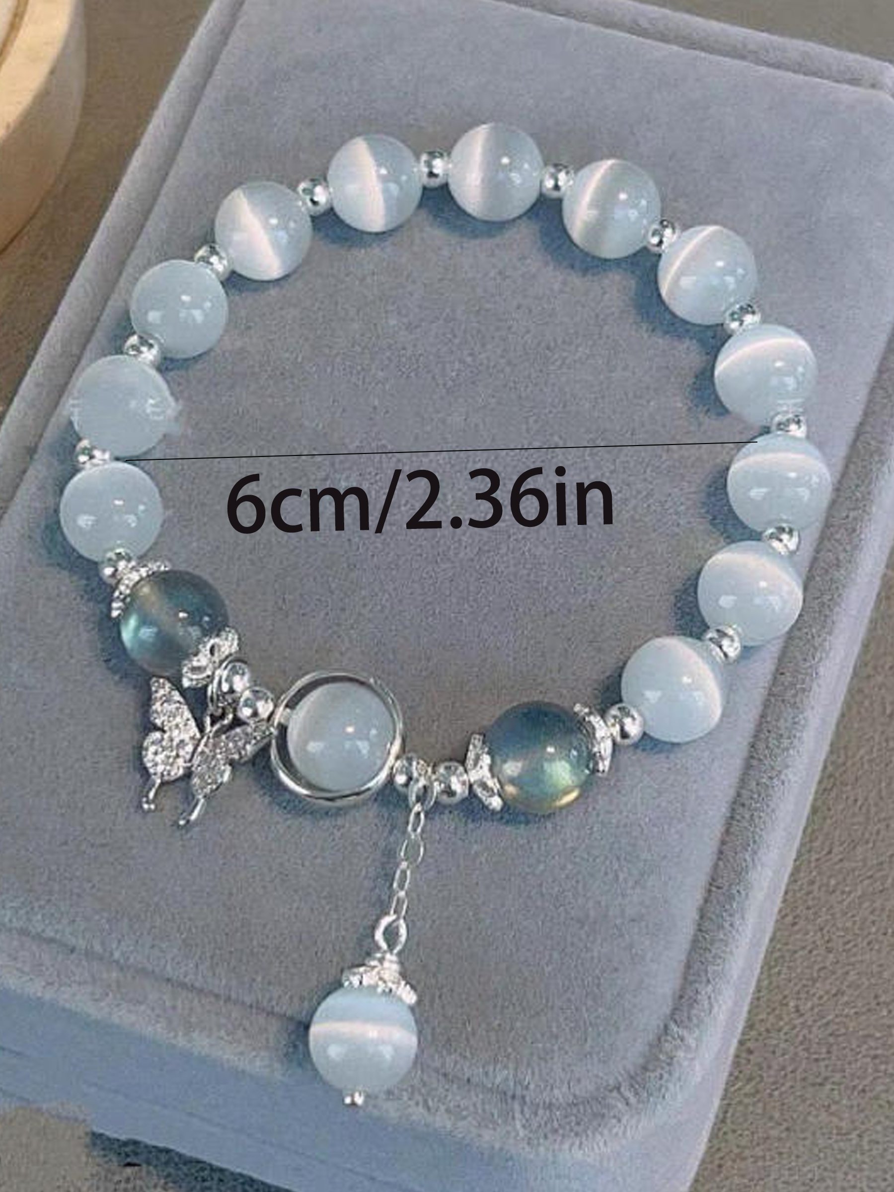 Blue Beaded Bracelet