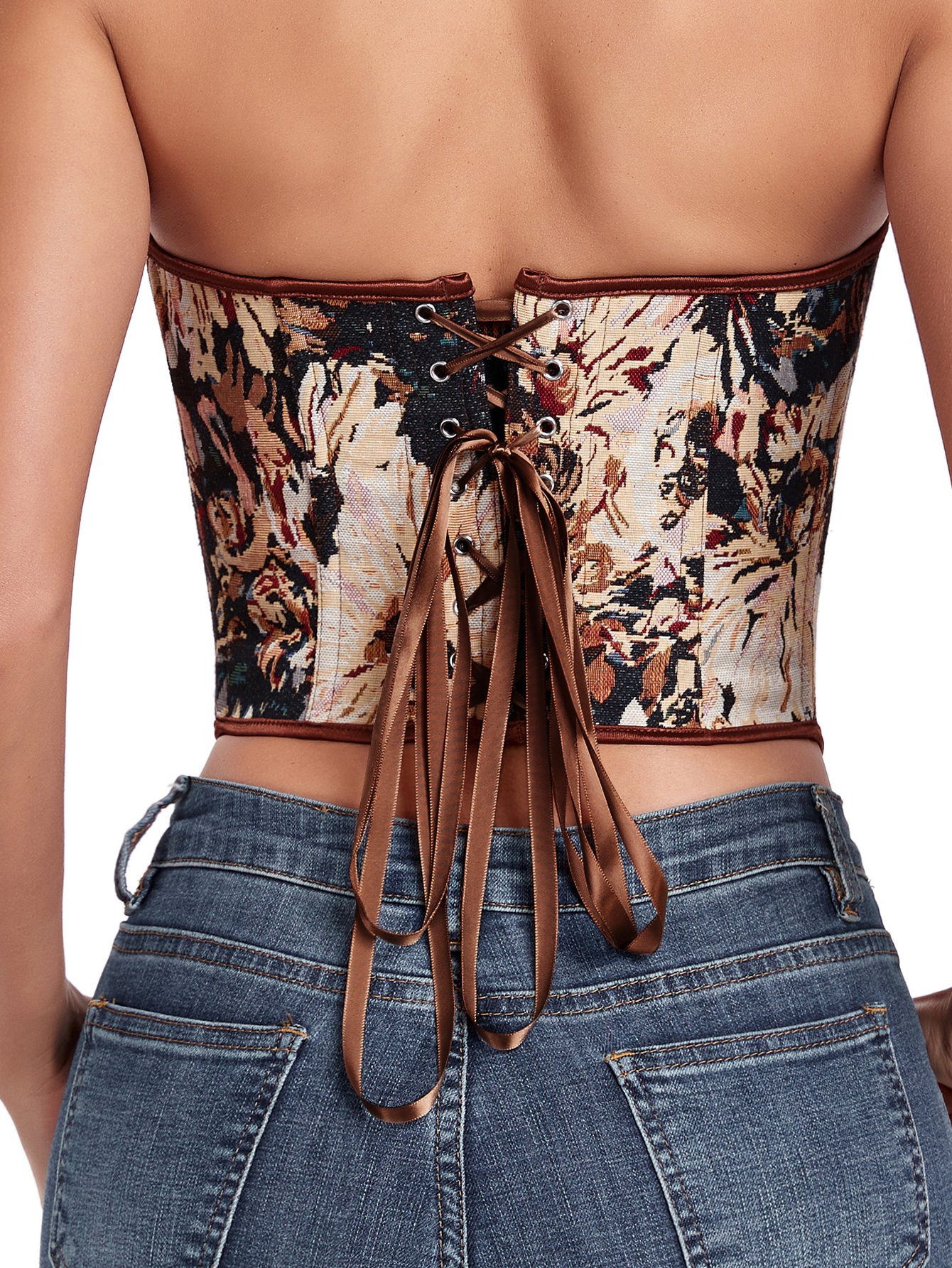 Jacquard Body Corset Shaping Top