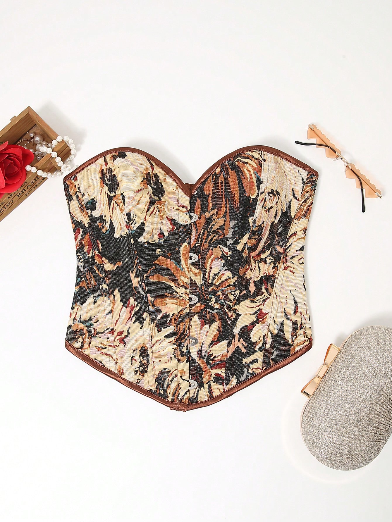 Jacquard Body Corset Shaping Top