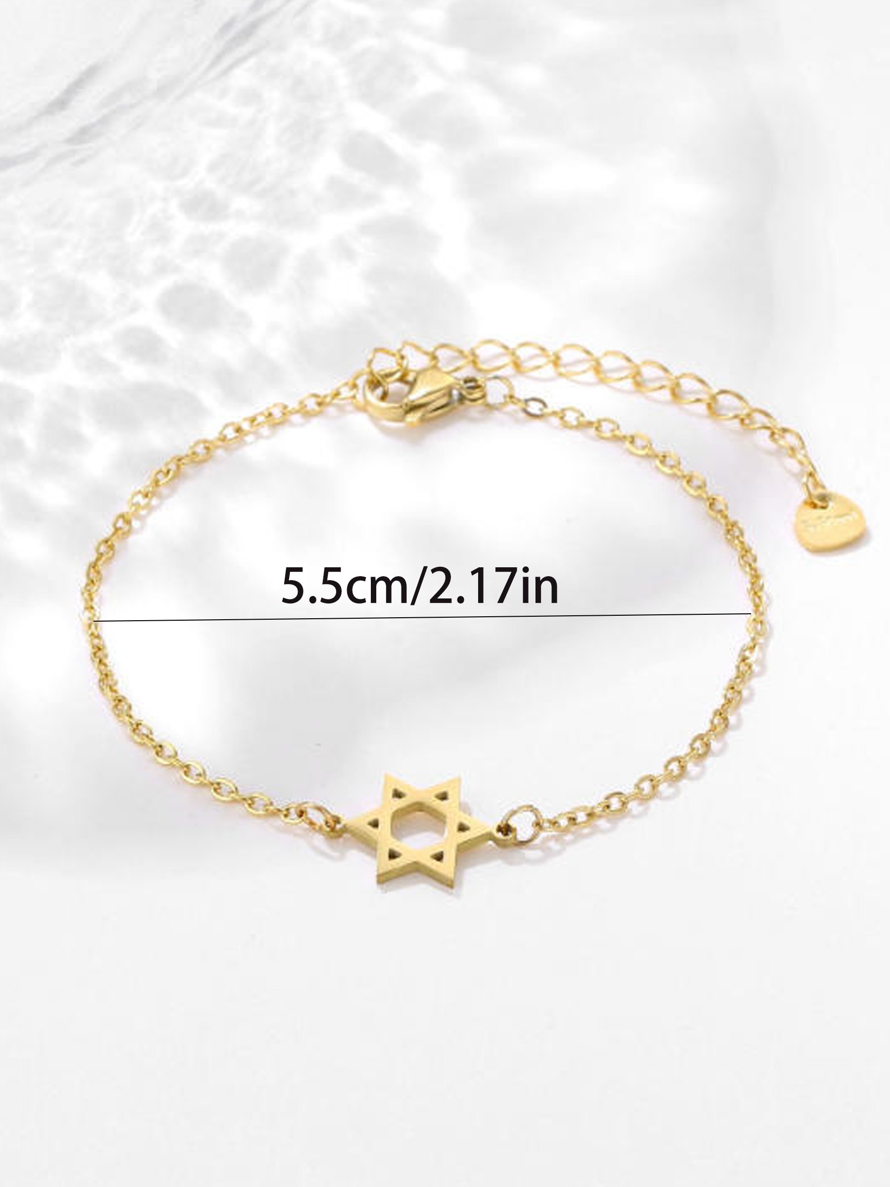 Gold-Tone Star Detail Bracelet