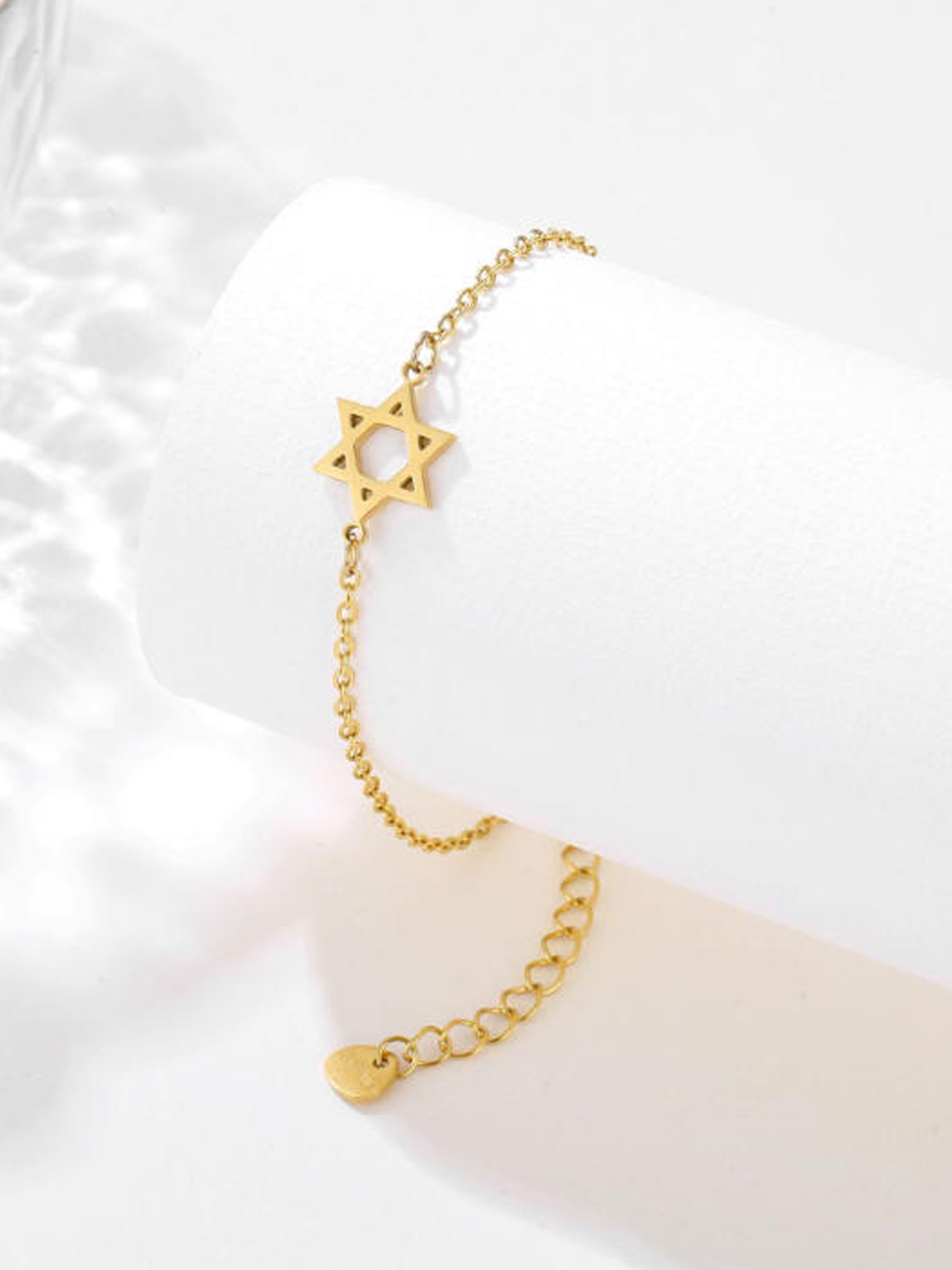 Gold-Tone Star Detail Bracelet