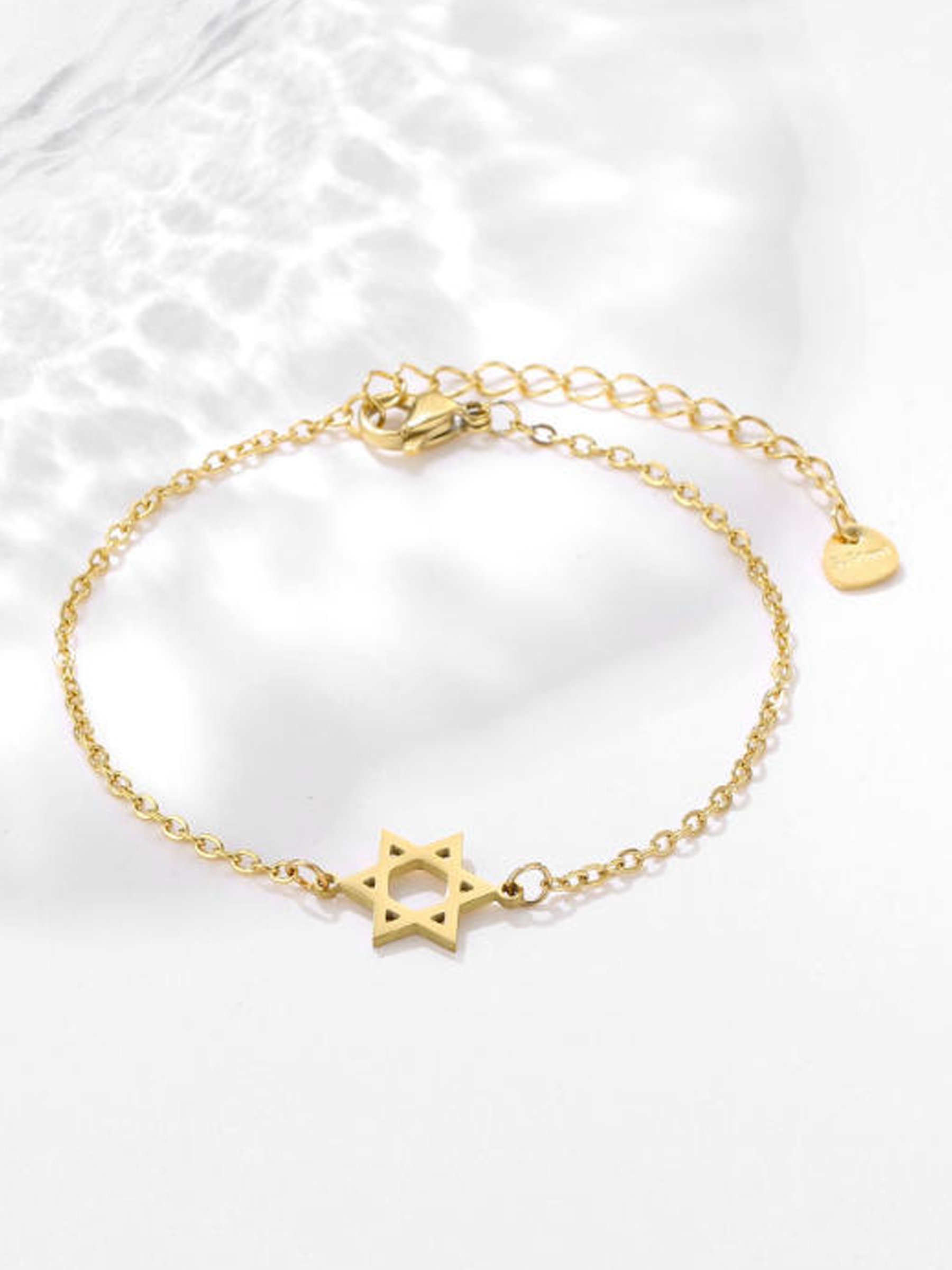 Gold-Tone Star Detail Bracelet