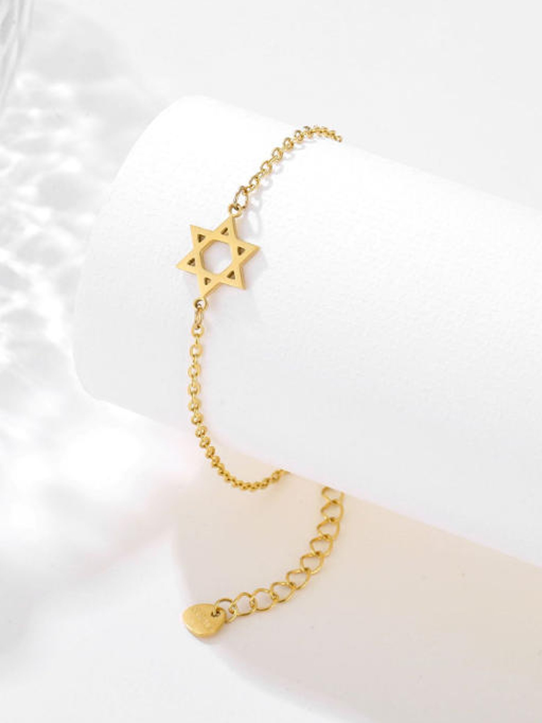 Gold-Tone Star Detail Bracelet